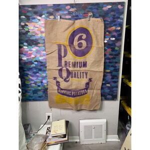 Vintage Potato Sacks Burlap Collectible Farmhouse Decor Lot 3